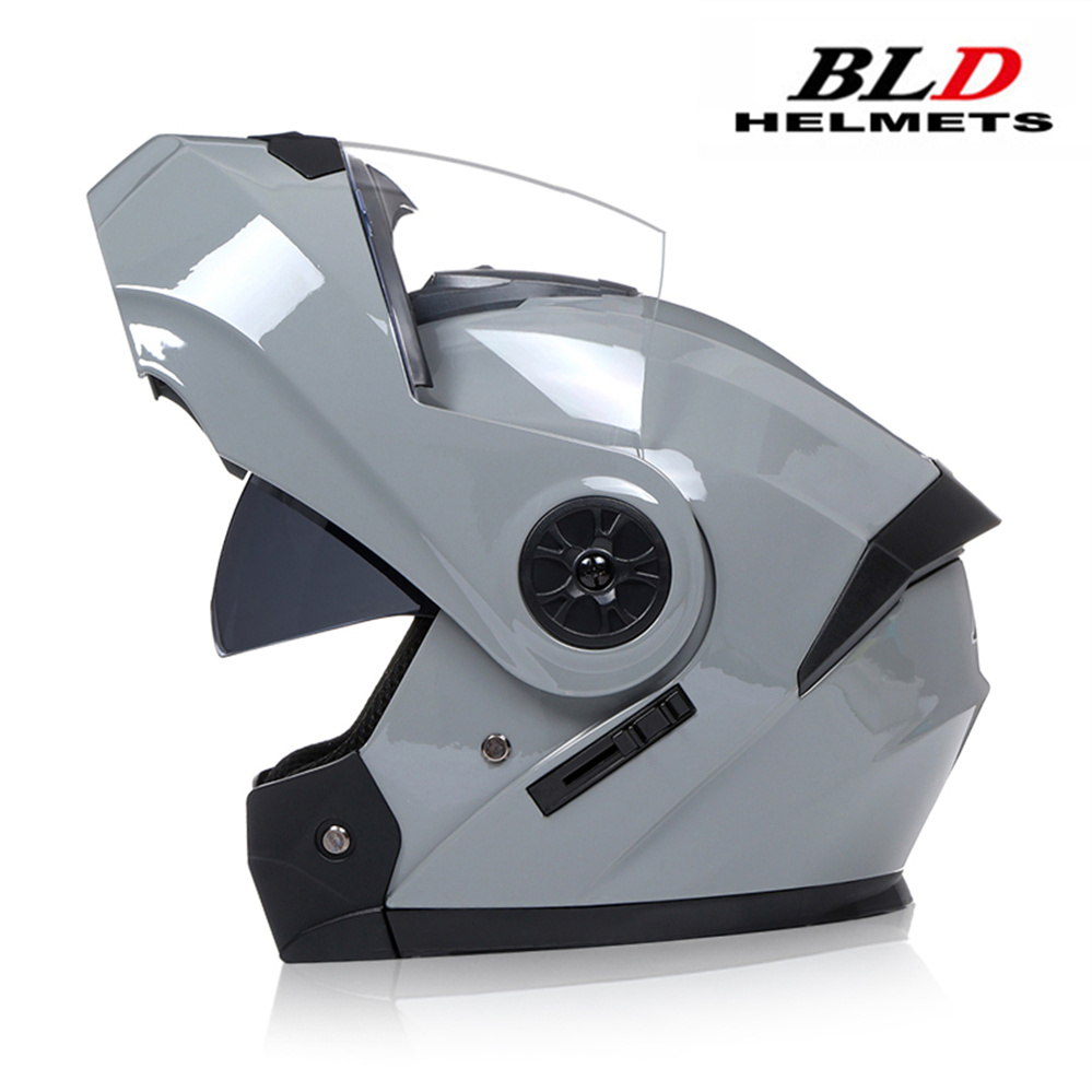 Full Face Motorcycle Helmet With Bluetooth - Casco moto modulare a doppia lente