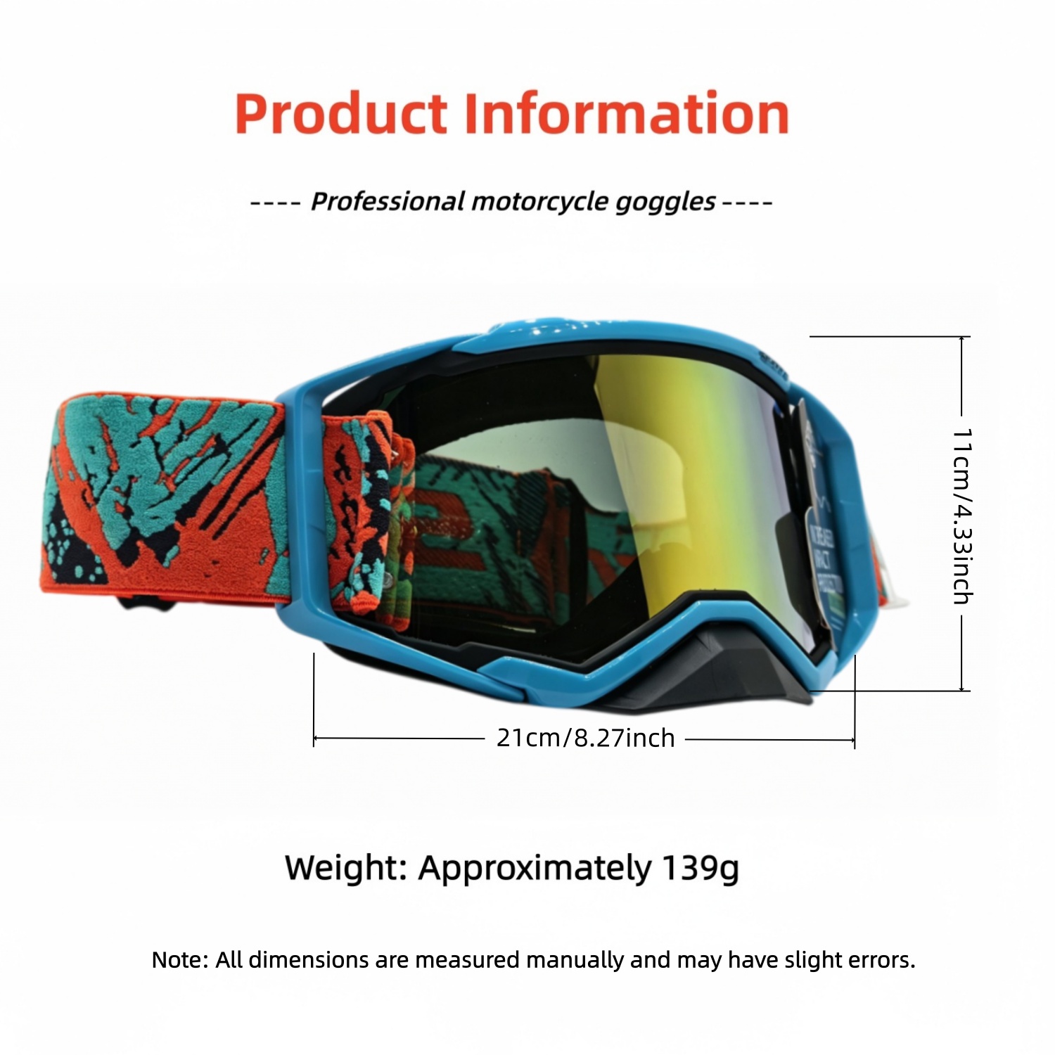 Set di occhiali da motocross,  - Off Road Motocross Helmet Goggles Set recensione e prezzo