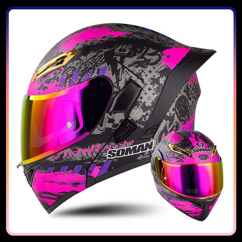 Caschi da moto da donna per uo - Modular Flip Up Motorcycle Helmet Dot Approved recensione e prezzo