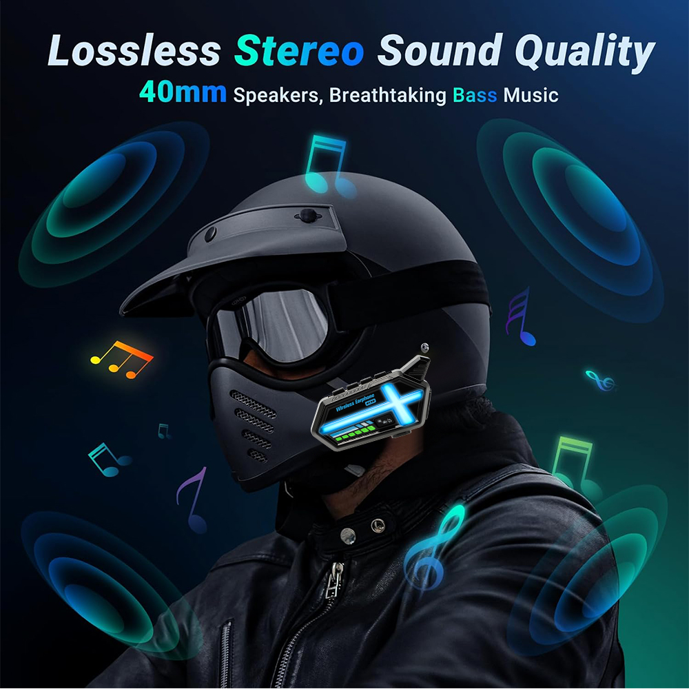 KEBIDUMEI BT26 Auricolare per  - Universal Motorcycle Helmet Intercom Headset recensione e prezzo